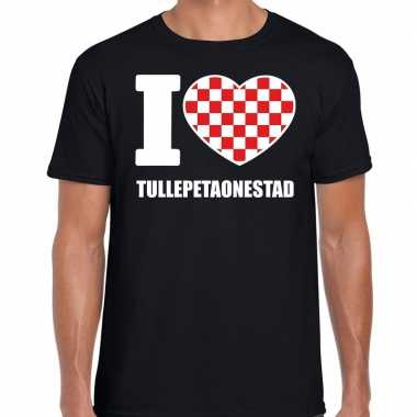 Carnaval i love tullepetaonestad t shirt zwart voor heren
