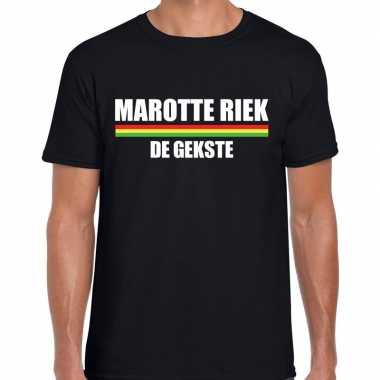 Carnaval marotte riek de gekste t shirt zwart voor heren