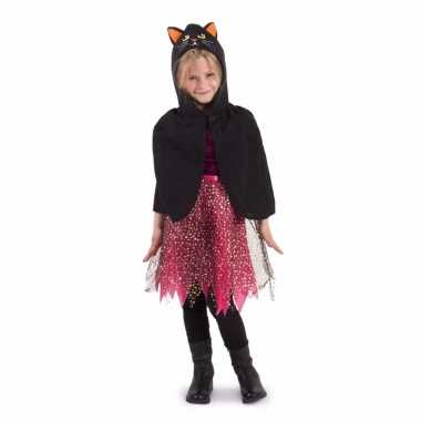 Carnaval verkleed cape kat