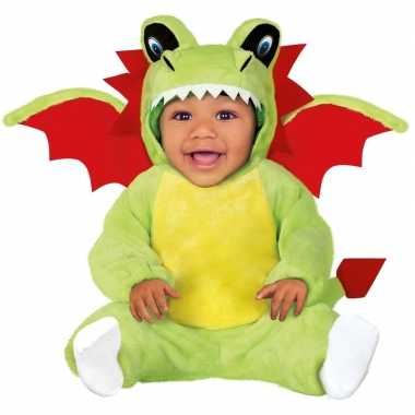 Dierenpak draken verkleed carnavalspak voor baby/peuter 12 24 mnd