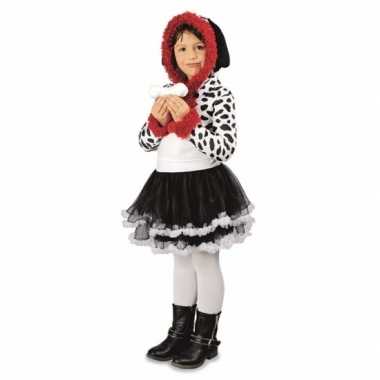 Feest dalmatier hond verkleedcarnavalspak voor meisjes