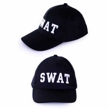 Politie swat baseball cap carnavalspak voor volwassenen