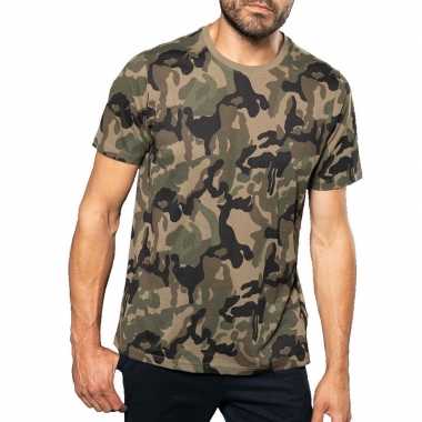 Soldaten / leger carnavalspak camouflage shirt heren