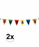 2x carnaval vlaggen 10 meter