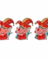 3x prins carnaval wanddecoratie
