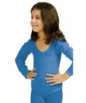 Blauwe kinder ballet carnavalspak