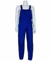 Blauwe tuinbroek carnavalspakl voor volwassenen