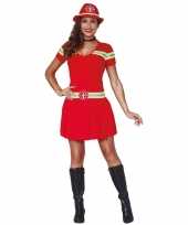 Brandweer verkleed carnavalspak jurkje voor dames