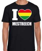 Carnaval i love mestreech t-shirt zwart voor heren