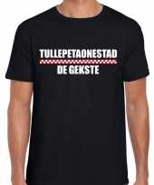 Carnaval tullepetaonestad de gekste t-shirt zwart voor heren