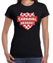 Carnaval verkleed t-shirt brabant zwart voor voor dames