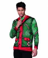 Carnavalspak candy cane heren shirt