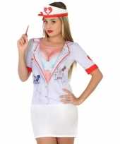 Compleet zuster carnavalspak voor dames