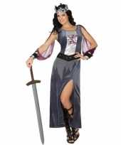 Middeleeuwse koningin victoria verkleed carnavalspak jurk voor dames